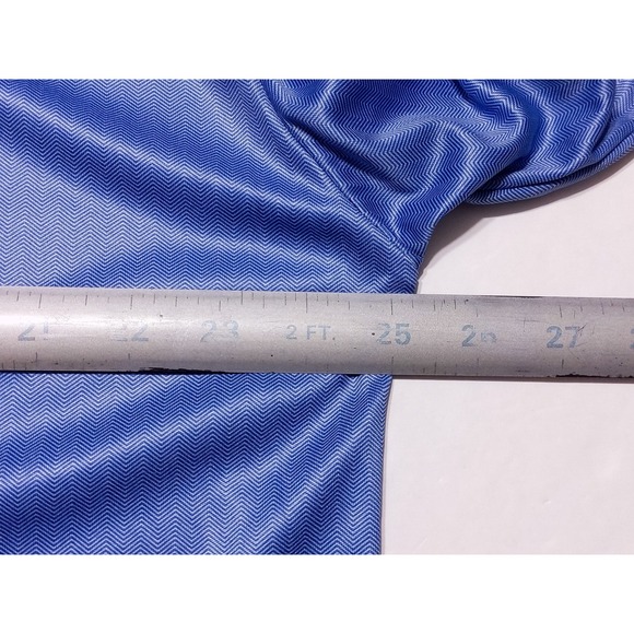 COLLARS & CO Dress Collar Short Sleeve Polo Shirt Blue XXL 2XL - Picture 3 of 9